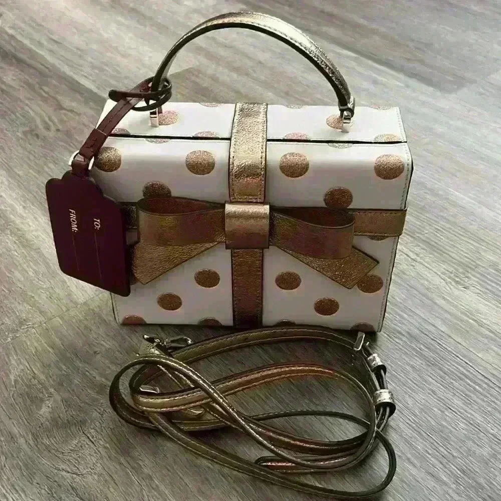kate spade Wrapping Party Dot Gift Box Crossbody Bag